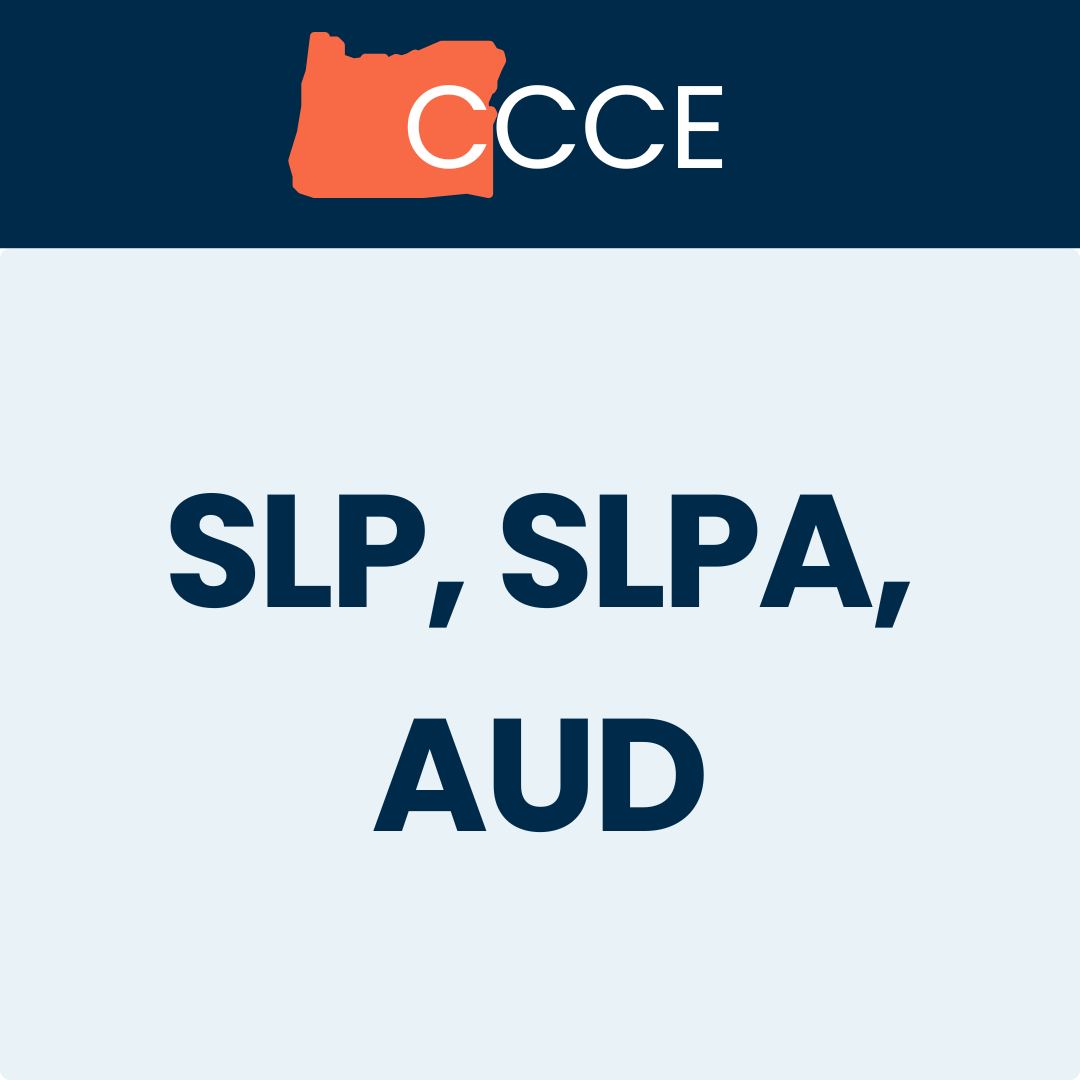 Oregon Board of Examiners for Speech-Language Pathology and Audiology
